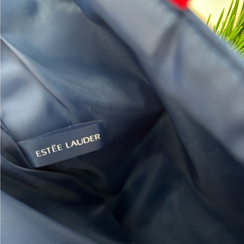 Estee Lauder Tote Bag Beach Blue White Knots Rope Nautical Brand New - Picture 9 of 11
